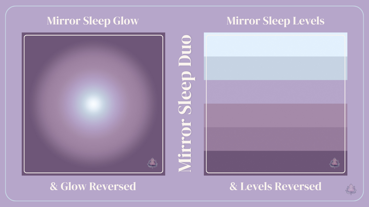 Wallpaper Duo Pack: Mirror Sleep Glow & Levels — Reversed