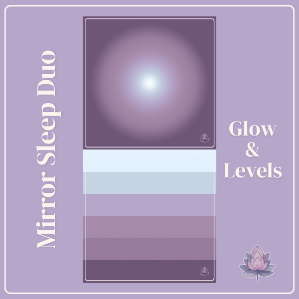 Wallpaper Duo Pack: Mirror Sleep Glow & Levels