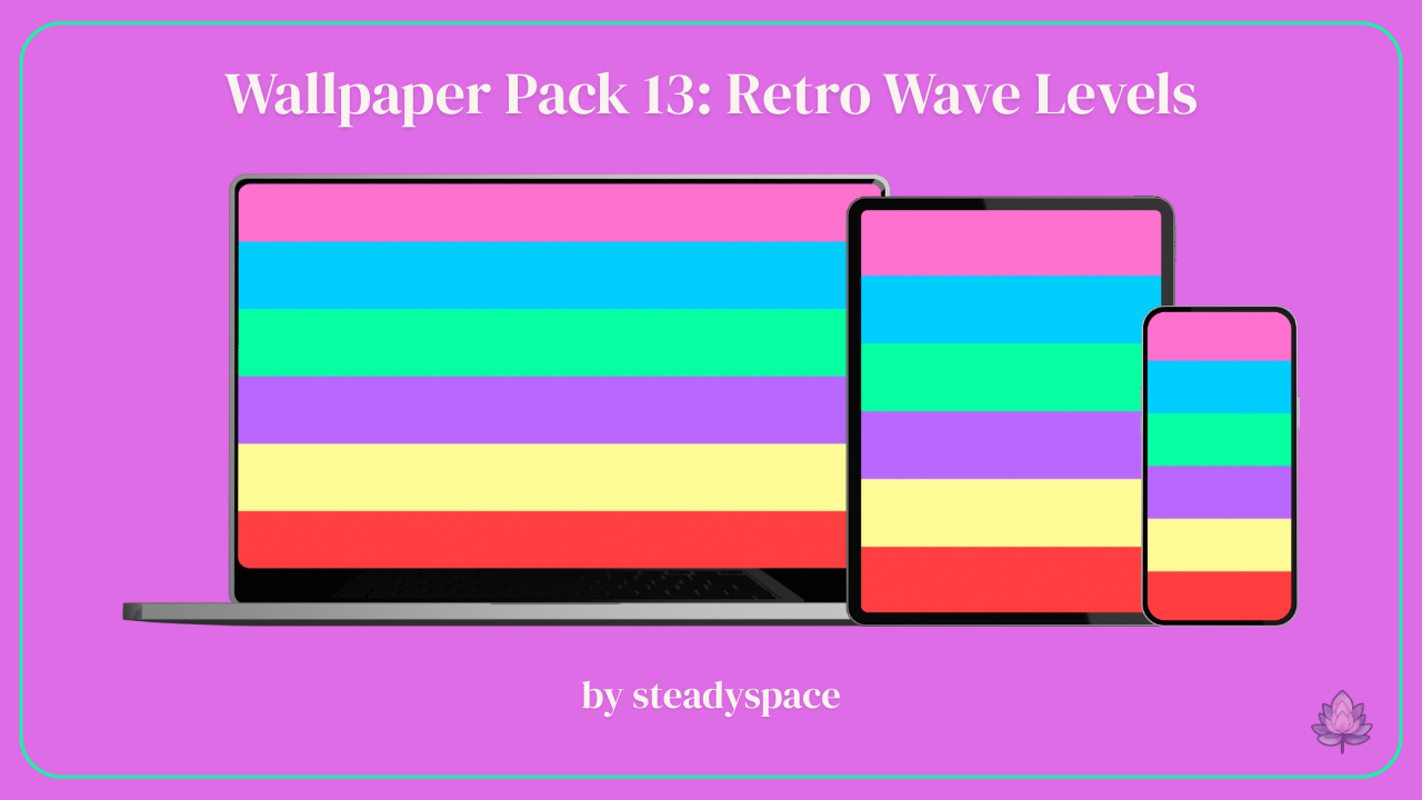 Wallpaper Pack 13: Retro Wave Levels