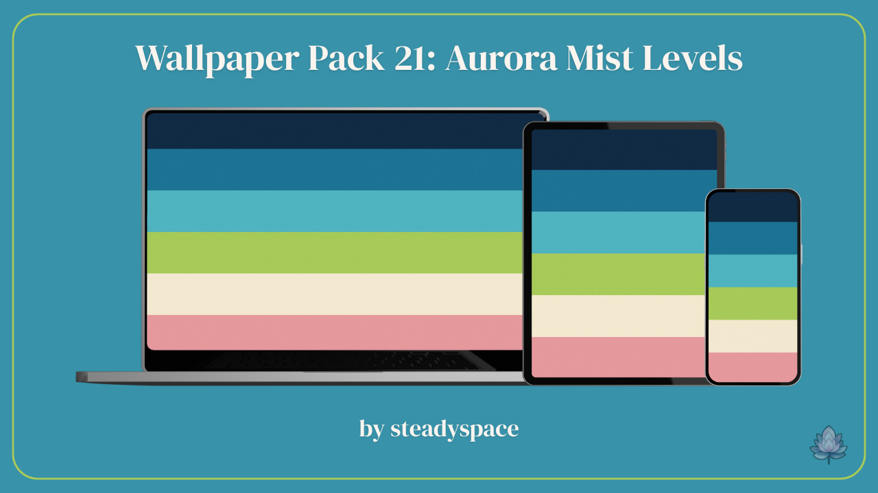 Wallpaper Pack 21: Aurora Mist Levels