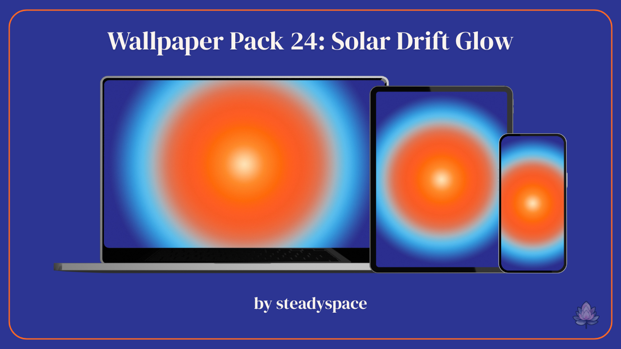 Wallpaper Pack 24: Solar Drift Glow