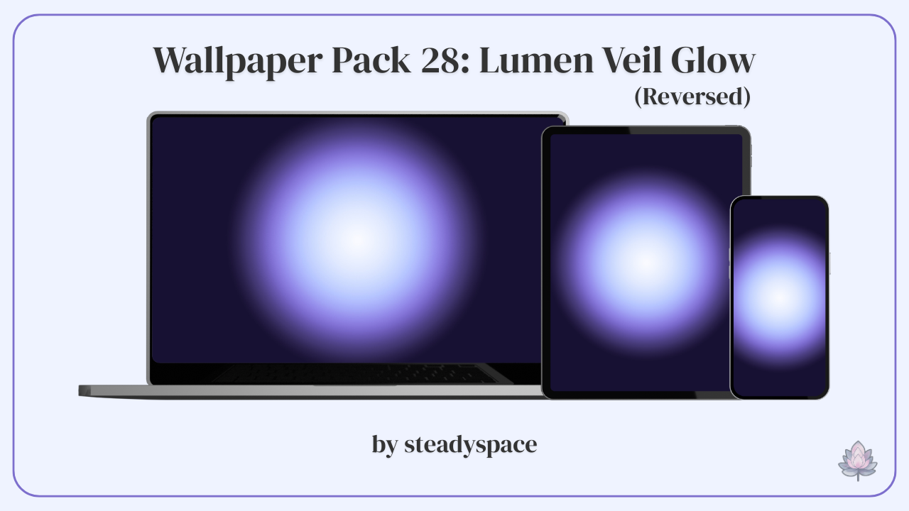 Wallpaper Pack 28: Lumen Veil Glow — Reversed