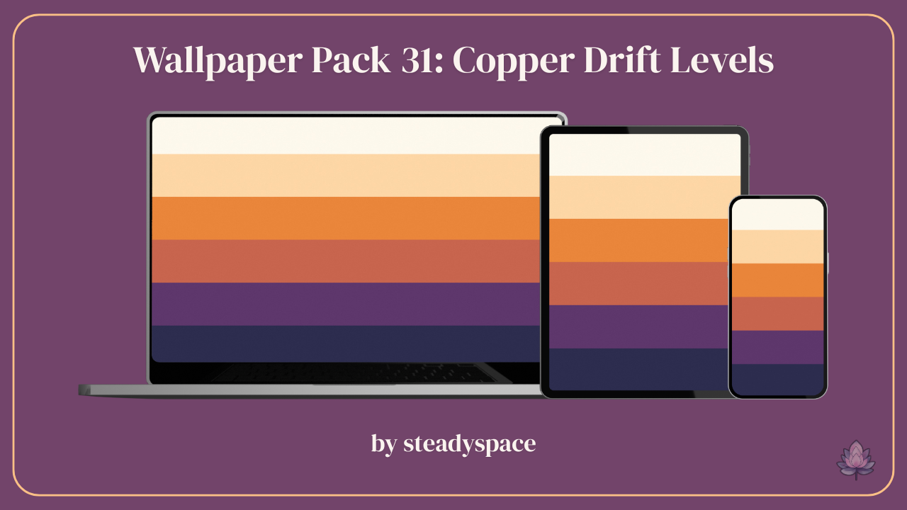 Wallpaper Pack 31: Copper Drift Levels