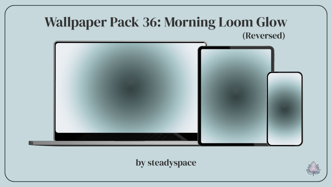 Wallpaper Pack 36: Morning Loom Glow — Reversed