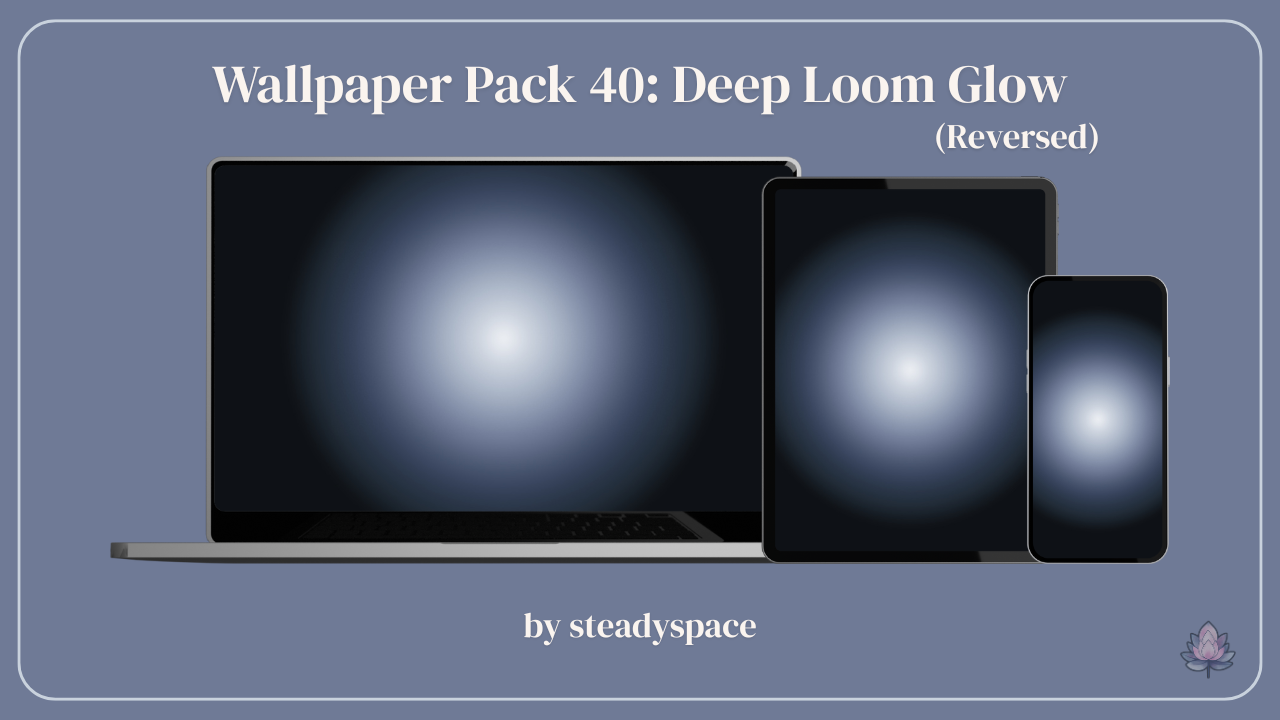Wallpaper Pack 40: Deep Loom Glow — Reversed