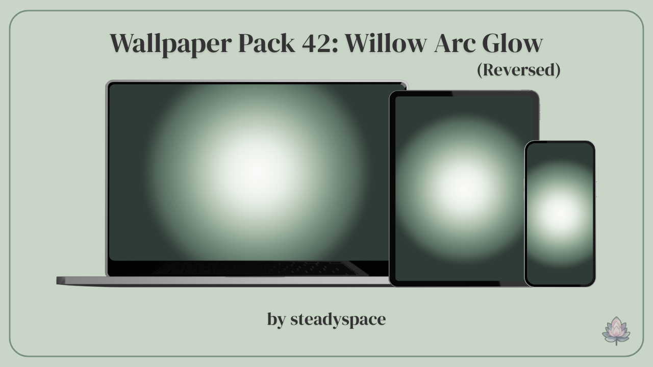 Wallpaper Pack 42: Willow Arc Glow — Reversed