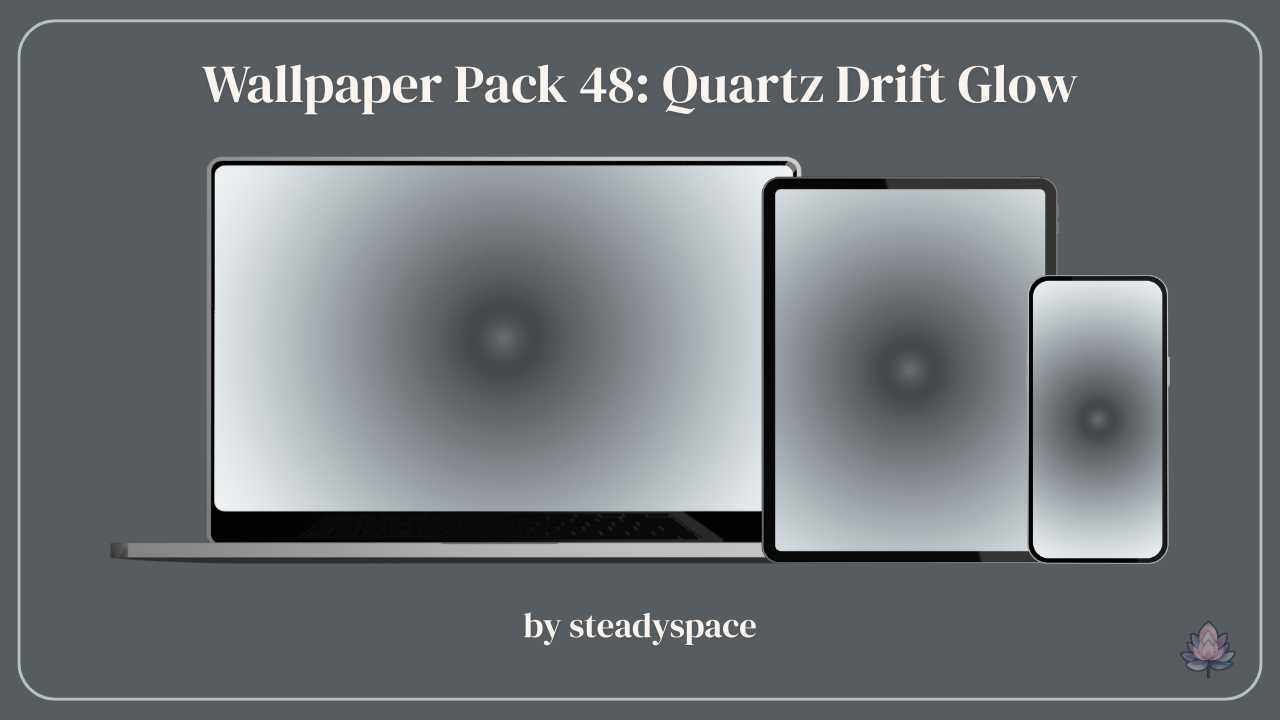 Wallpaper Pack 48: Quartz Drift Glow