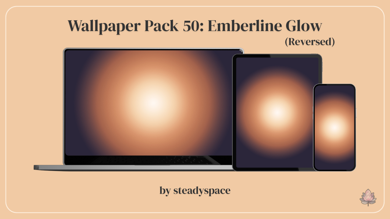 Wallpaper Pack 50: Emberline Glow — Reversed