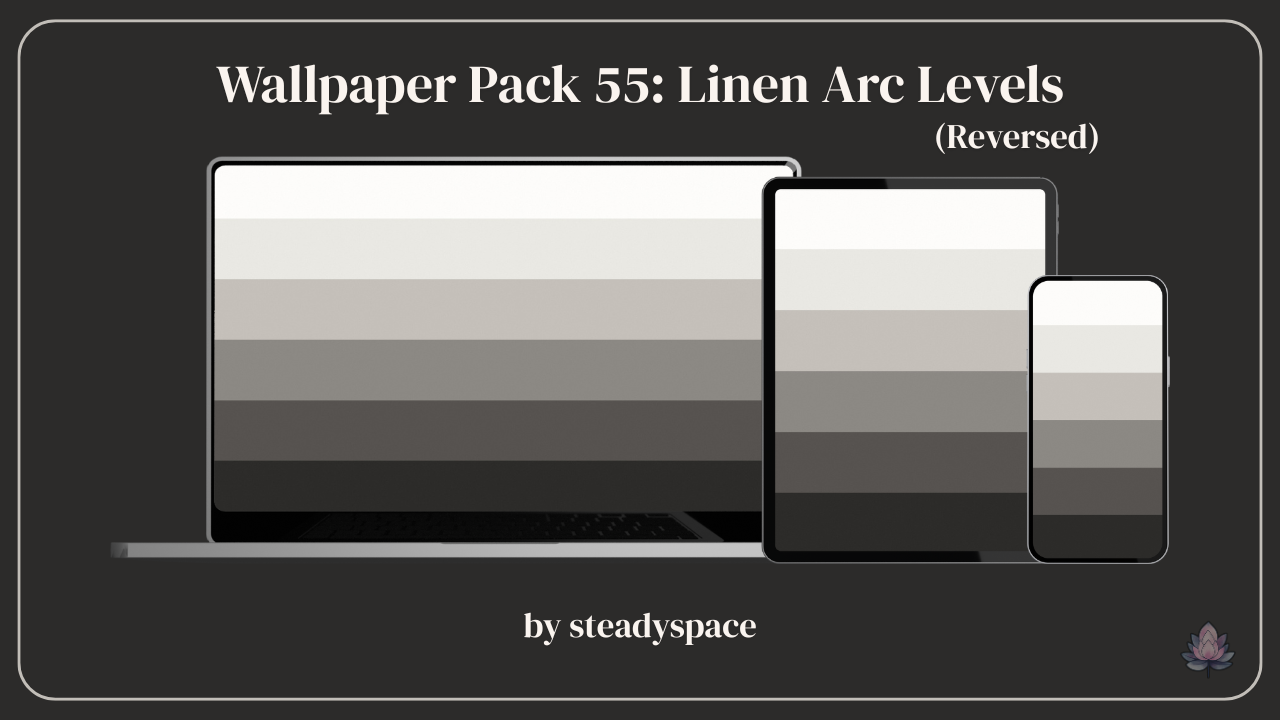 Wallpaper Pack 55: Linen Arc Levels — Reversed