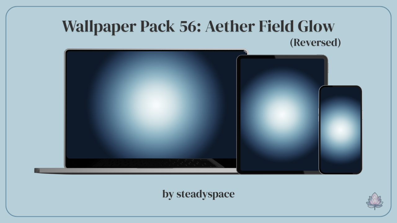 Wallpaper Pack 56: Aether Field Glow — Reversed