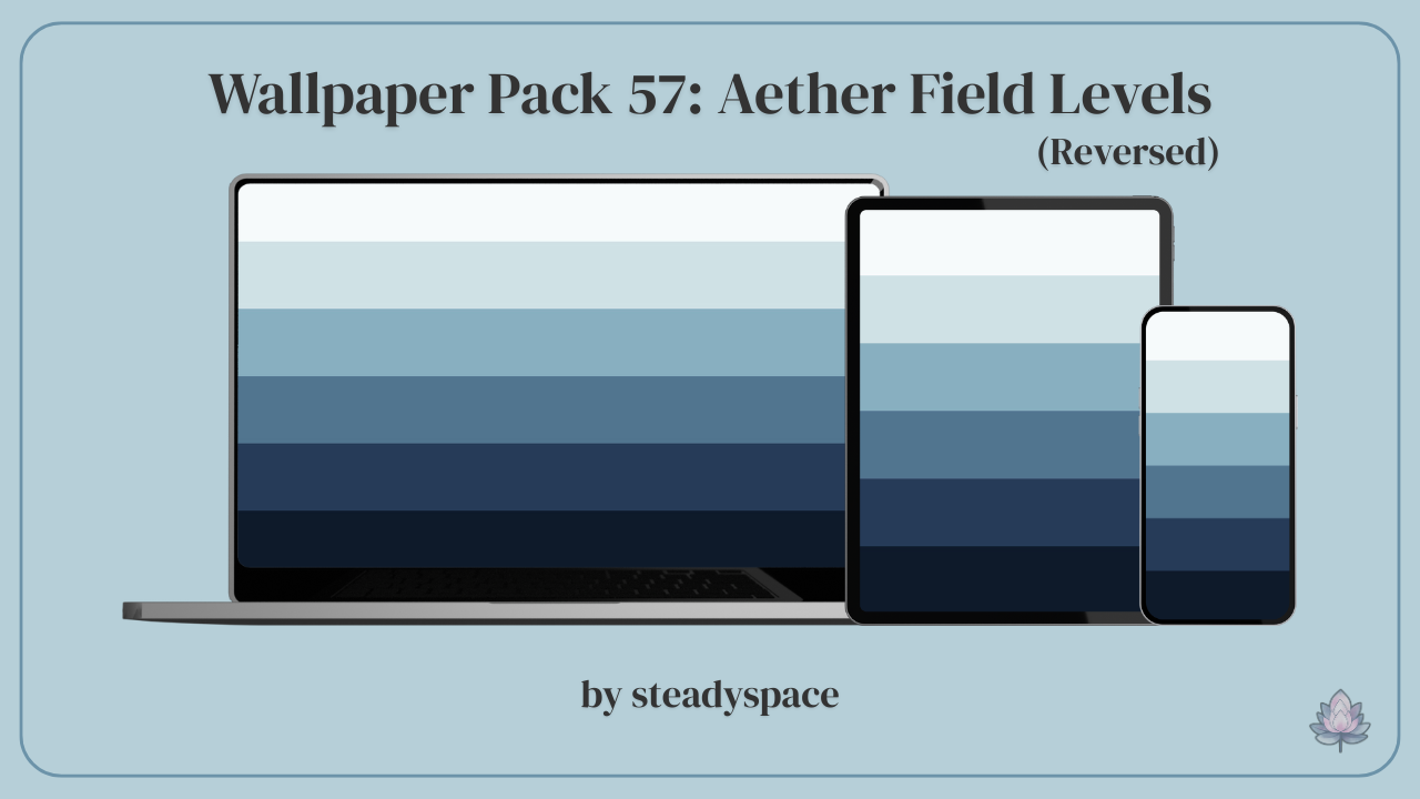 Wallpaper Pack 57: Aether Field Levels — Reversed
