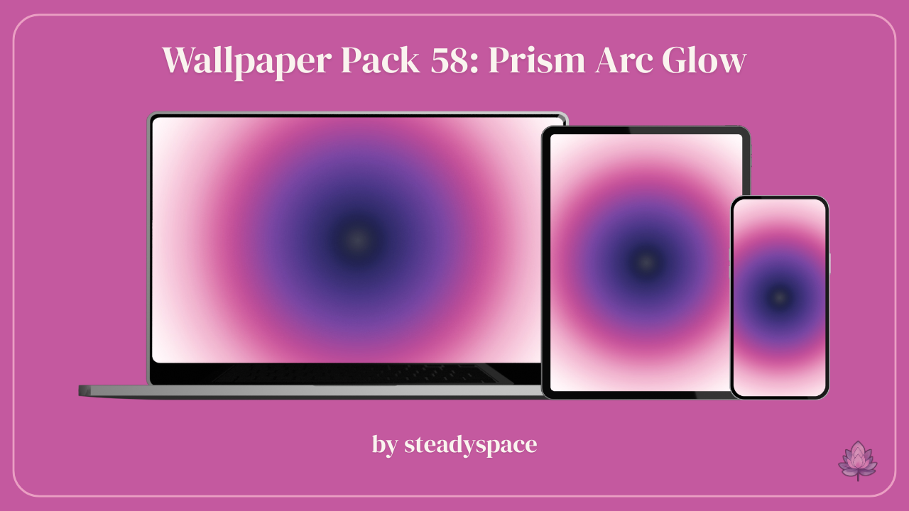 Wallpaper Pack 58: Prism Arc Glow