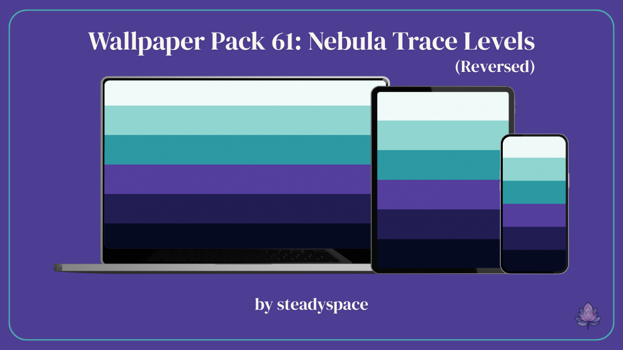 Wallpaper Pack 61: Nebula Trace Levels — Reversed