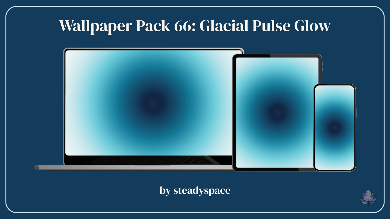 Wallpaper Pack 66: Glacial Pulse Glow