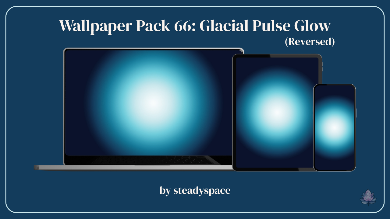 Wallpaper Pack 66: Glacial Pulse Glow — Reversed
