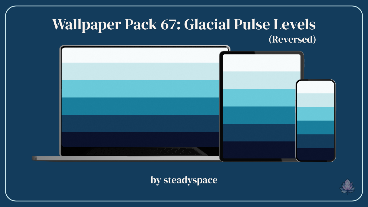 Wallpaper Pack 67: Glacial Pulse Levels — Reversed