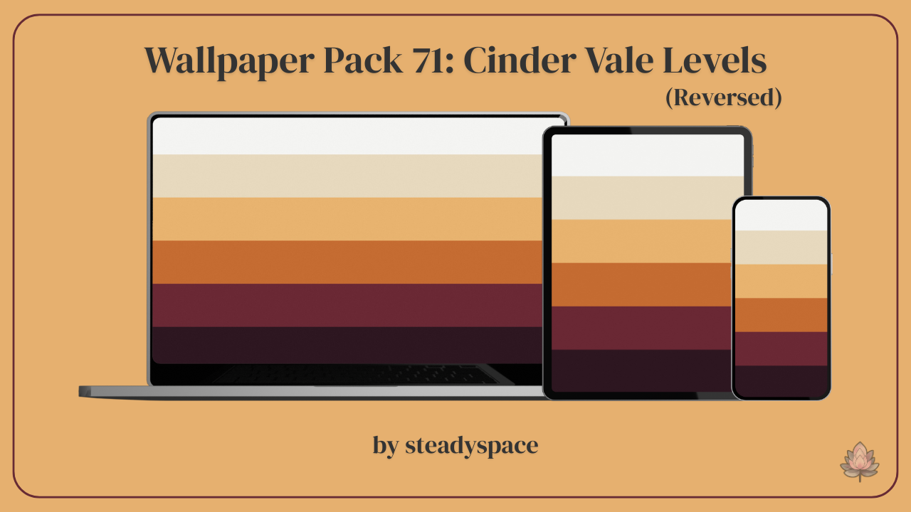 Wallpaper Pack 71: Cinder Vale Levels — Reversed