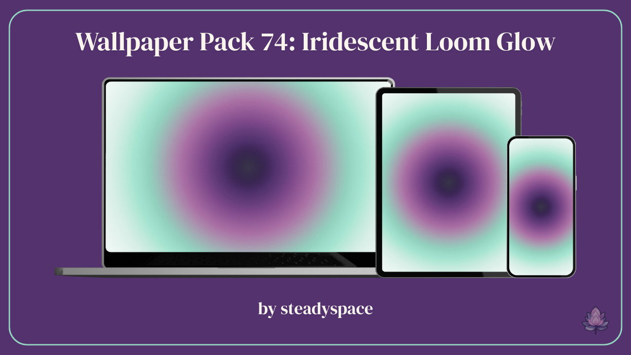 Wallpaper Pack 74: Iridescent Loom Glow