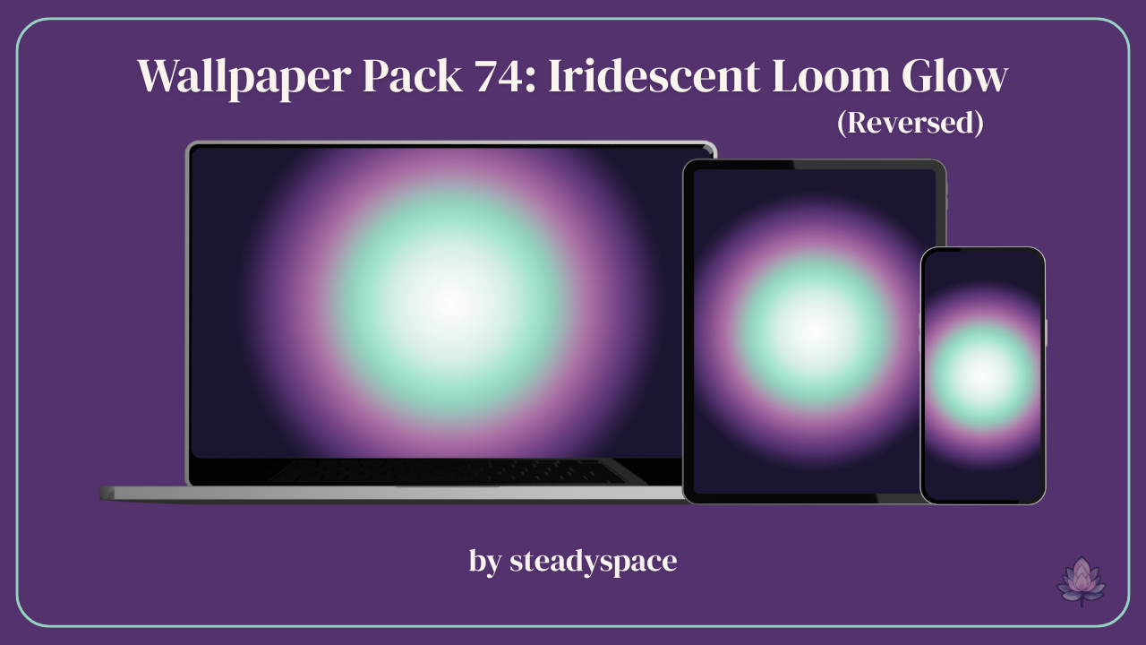 Wallpaper Pack 74: Iridescent Loom Glow — Reversed