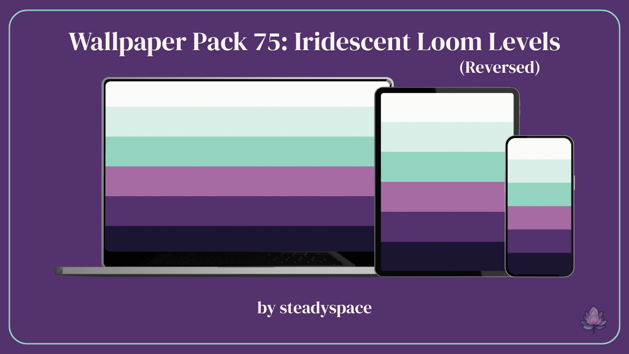 Wallpaper Pack 75: Iridescent Loom Levels — Reversed