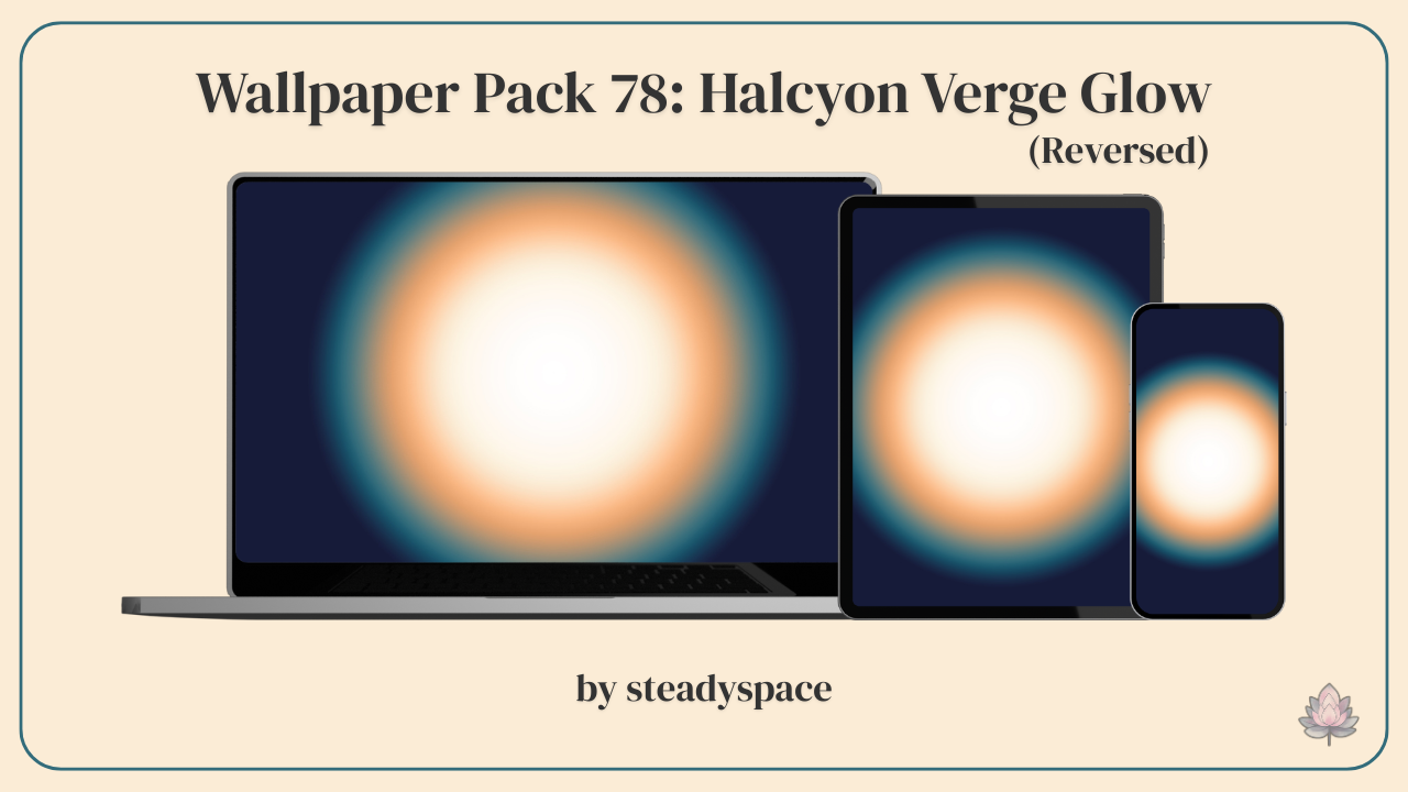 Wallpaper Pack 78: Halcyon Verge Glow — Reversed