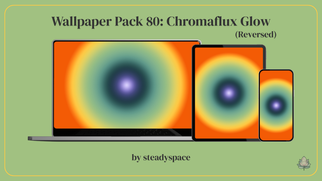 Wallpaper Pack 80: Chromaflux Glow — Reversed