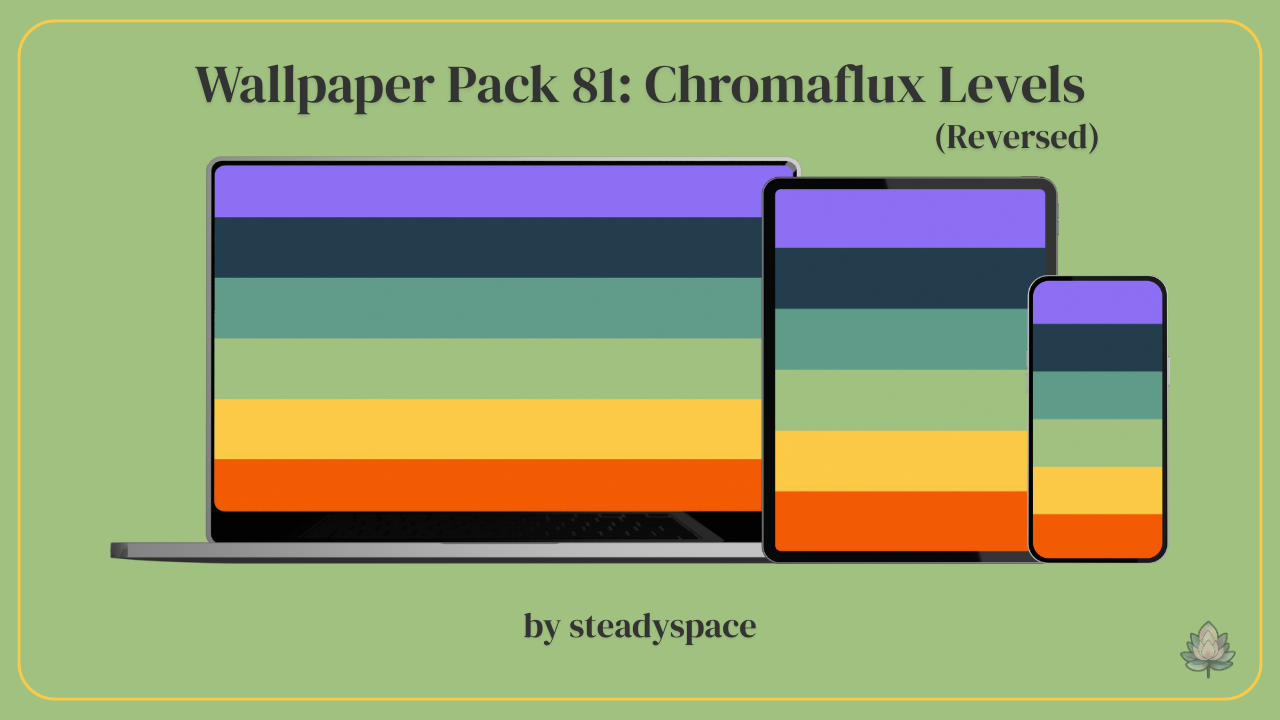 Wallpaper Pack 81: Chromaflux Levels — Reversed