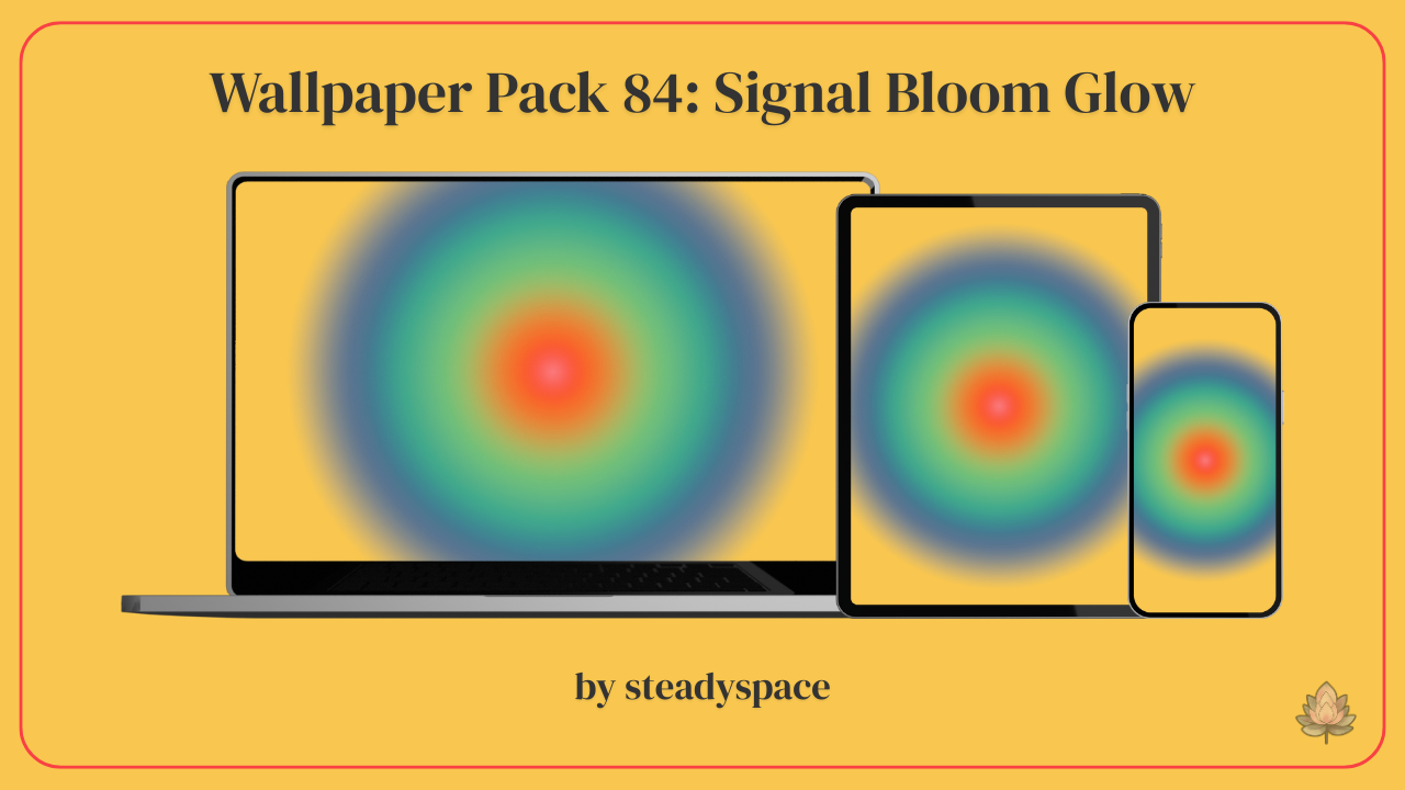 Wallpaper Pack 84: Signal Bloom Glow