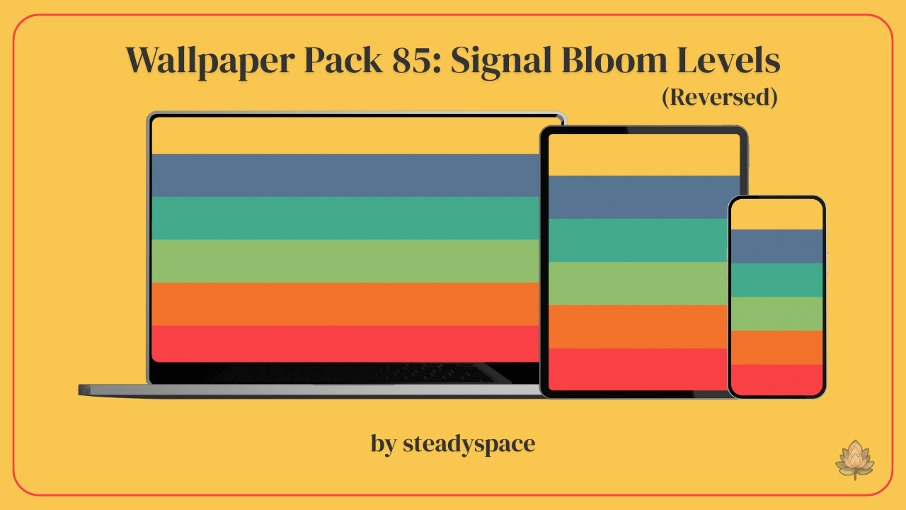 Wallpaper Pack 85: Signal Bloom Levels — Reversed