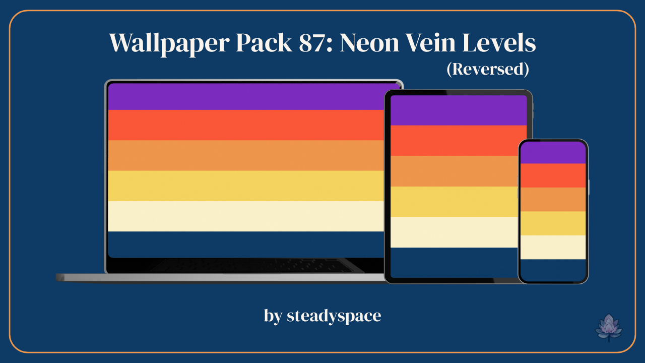Wallpaper Pack 87: Neon Vein Levels — Reversed