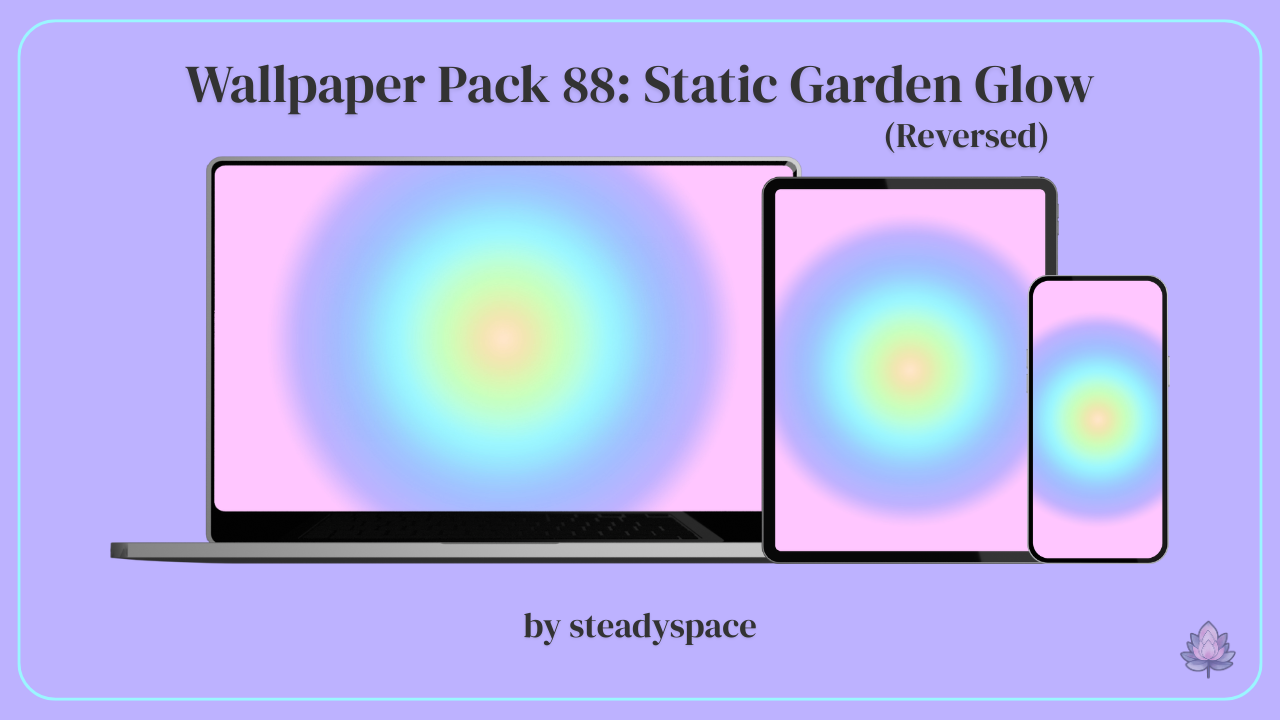 Wallpaper Pack 88: Static Garden Glow — Reversed