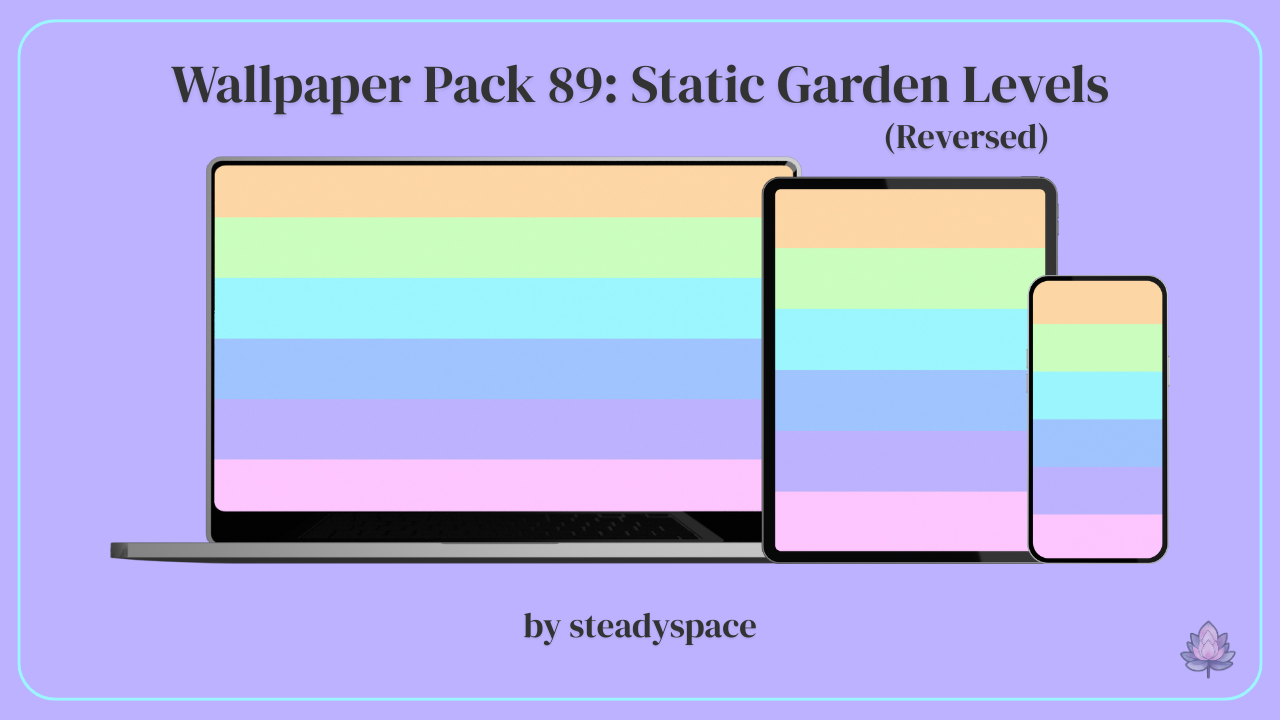 Wallpaper Pack 89: Static Garden Levels — Reversed