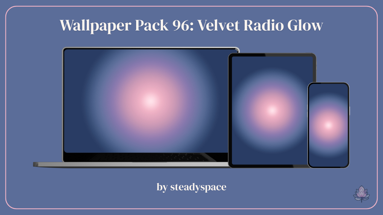 Wallpaper Pack 96: Velvet Radio Glow
