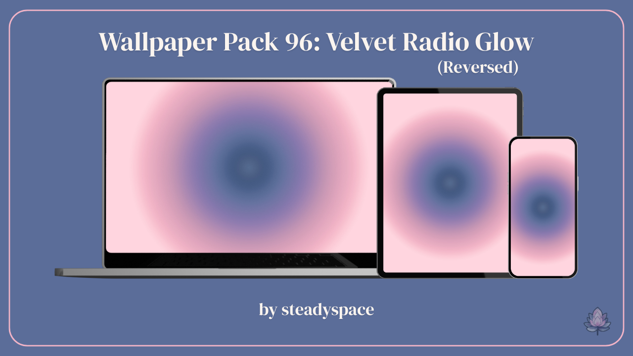 Wallpaper Pack 96: Velvet Radio Glow — Reversed